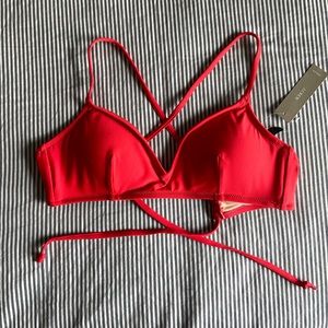 JCrew French strappy bikini top